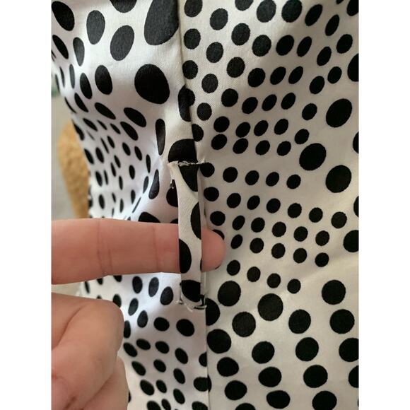 BCX Polka dot button down blouse sz S - Picture 6 of 7